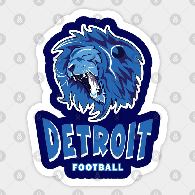 Detroit Football Lions Sticker by ArticArtac